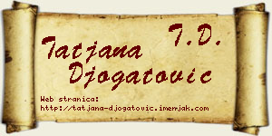 Tatjana Đogatović vizit kartica